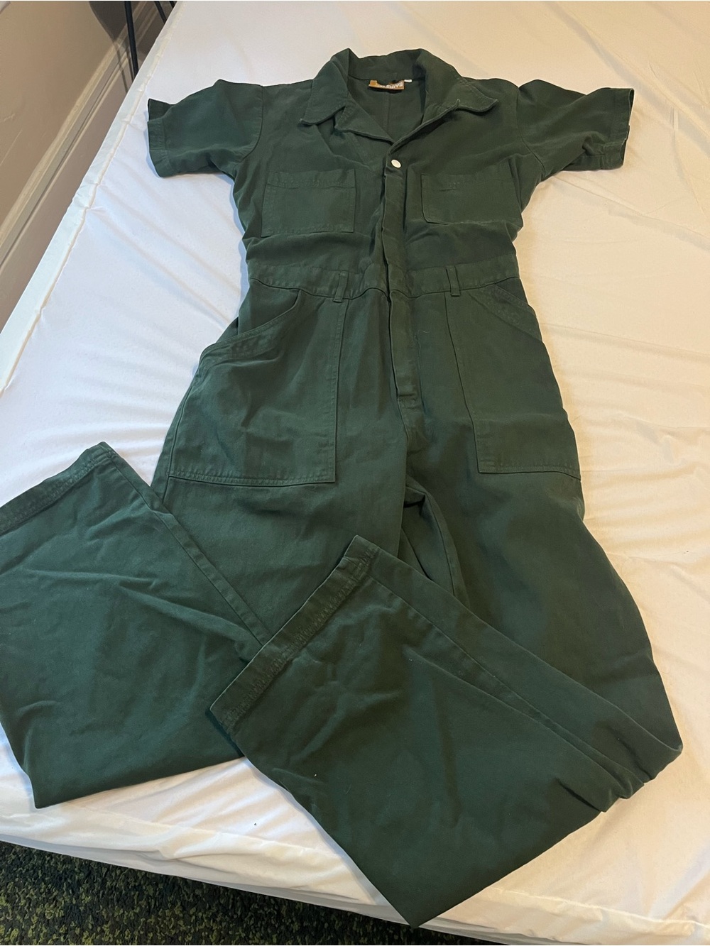 Big Bud Press short sleeve jumpsuit | M | green